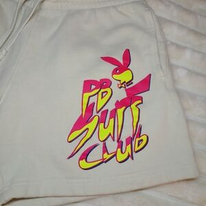 PLAYBOY Cream Shorts